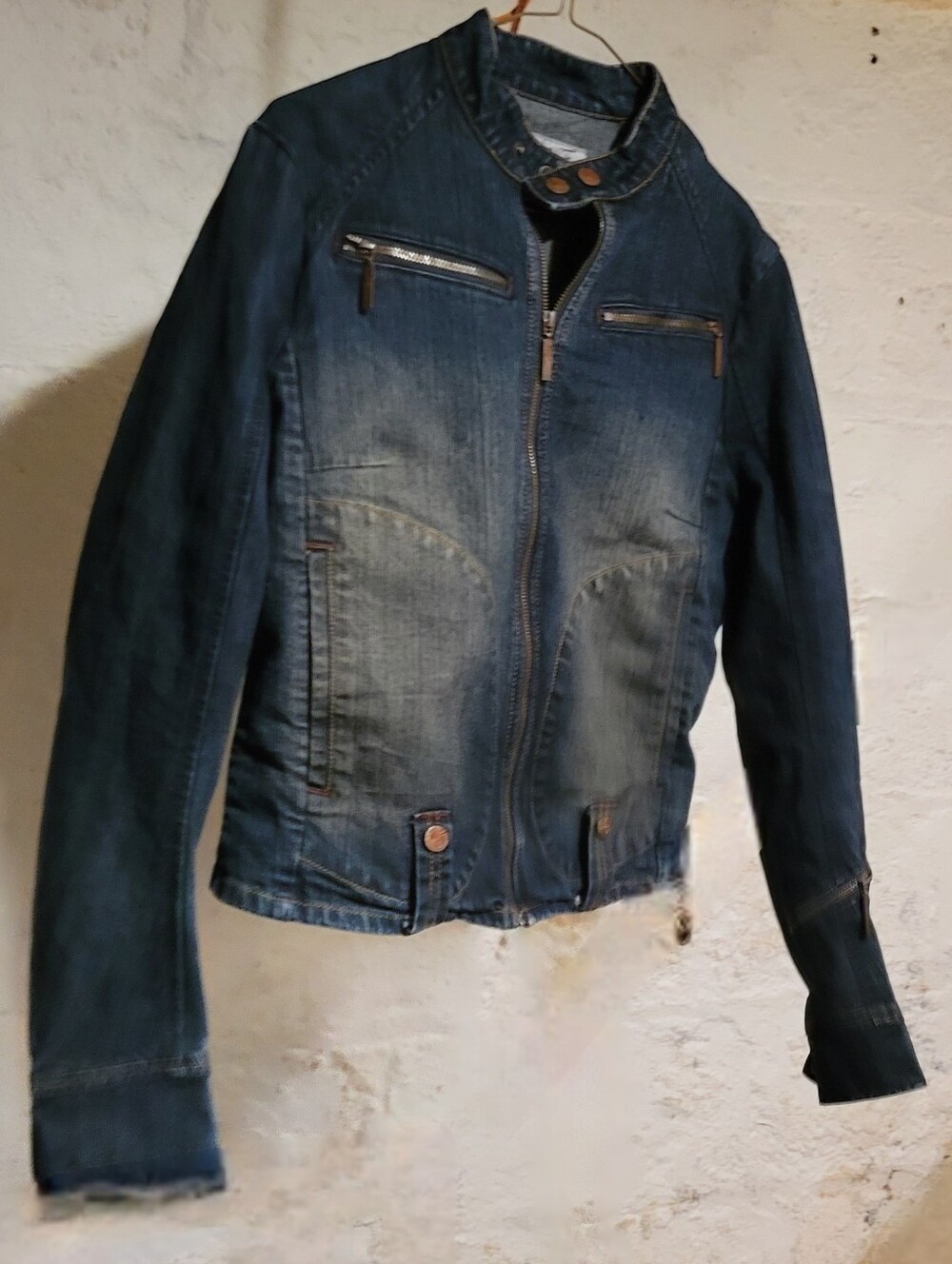Vtg Mecca Femme Denim Moto Jacket Women’s L